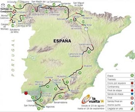 La vuelta ciclista 2014 partirá de Jerez de la Frontera