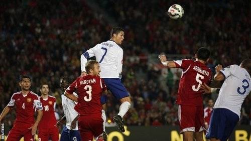 Portugal sufre para ganar a Armenia