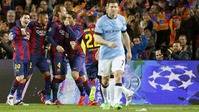 Un espectacular Messi hecha al Manchester City de la Champions