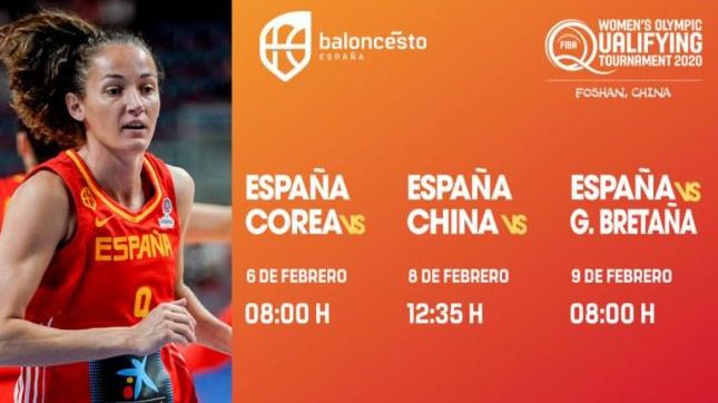 España ya conoce los horarios del Preolímpico de China