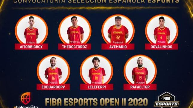 La Selección Española ya tiene su convocatoria oficial para el FIBA Esports Open II 2020