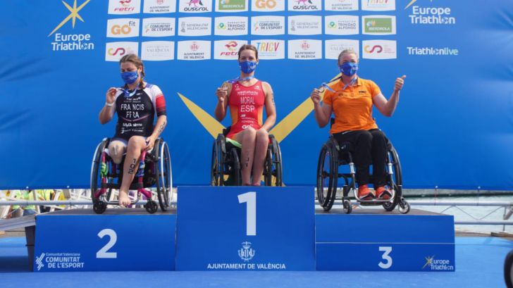 El triatlón paralímpico español triunfa en el europeo de Valencia con 8 medallas