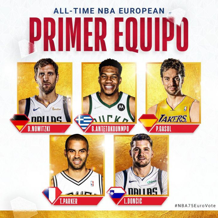 Pau Gasol elegido dentro del mejor quinteto europeo de siempre en la NBA