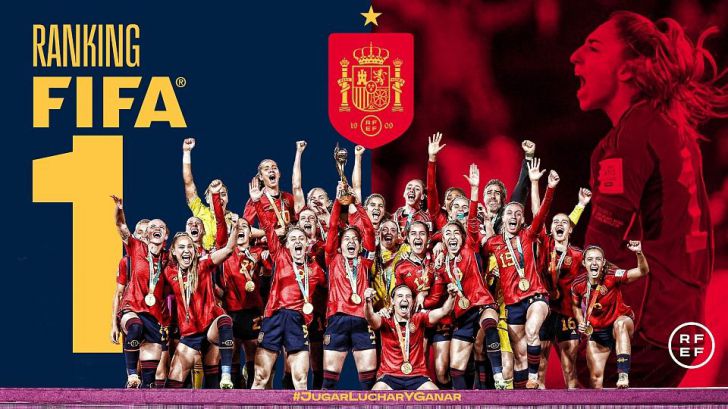 #SeAcabó: La Selección Española Femenina de Fútbol hace historia con el número 1 en el ranking FIFA