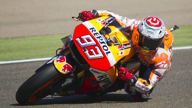 Márquez se afianza en Alcañiz