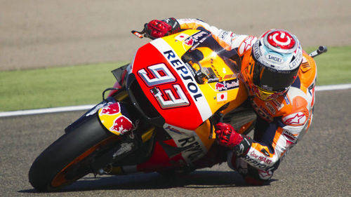 Márquez se afianza en Alcañiz