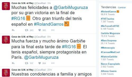 Muguruza gana el Roland Garros y los líderes políticos se vuelcan con ella