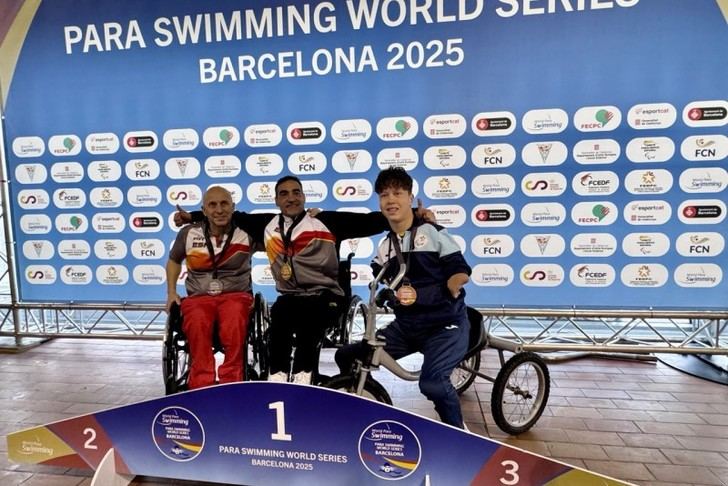 Miguel Luque se lleva el oro y España suma tres platas en natación paralímpica en Barcelona