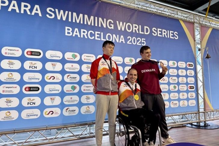 España logra siete medallas en la tercera jornada de las Series Mundiales de Natación Paralímpica