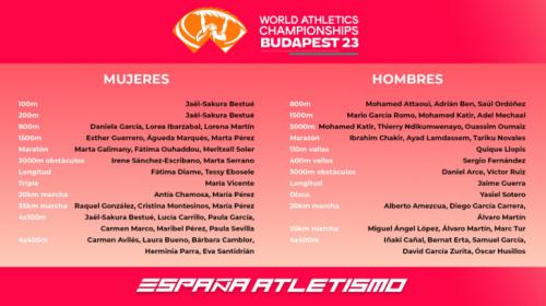 Los atletas españoles calientan motores para el Mundial de Budapest
