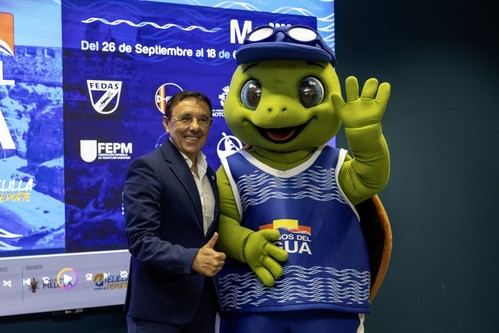 ADESP lanza a Agüín como la mascota de los Juegos del Agua en Melilla