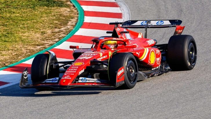 Pruebas de neumáticos en Barcelona con Hamilton, Leclerc y Piastri