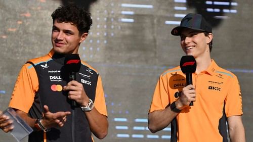 Norris y Piastri, entusiasmados por el lanzamiento de la temporada F1 75 en Londres