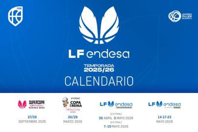 La LF Endesa revela su calendario para la nueva temporada de baloncesto