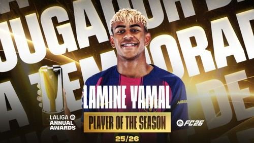 Lamine Yamal es nombrado Mejor Jugador de LaLiga 2025/2026