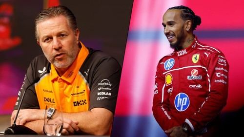 Zak Brown de McLaren considera a Hamilton un fuerte candidato al título en 2025