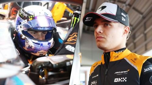 Piastri y Norris ven a Mercedes como su principal rival tras un complicado primer día en Japón