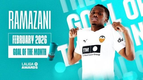 Ramazani conquista el premio al Mejor Gol de febrero en LaLiga