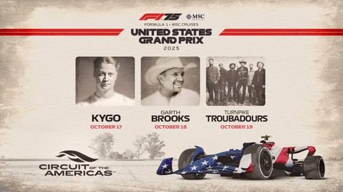 Grand Prix de EE. UU. 2025: artistas y 36 horas de entretenimiento en COTA