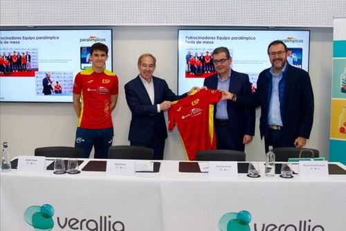 Verallia y el Comité Paralímpico Español reafirman su apoyo al equipo de jóvenes talentos en tenis de mesa
